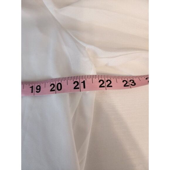 NWT Zashi Medium Cream Back Pleated / Lace Blouse - Picture 5 of 8